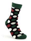 Calzini in Cotone Biologico Pois Verde Pino