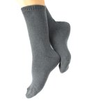 Calzini Lisci in Lana Merinos "Wooly" - Grigio
