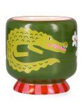 Candela in Ceramica "A Dopo" Crocodile - Fico d'India