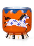 Candela in Ceramica "A Dopo" Horse - Sienna Sunset