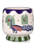 Candela in Ceramica "A Dopo" Peacock - Misted Lime