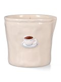 Candela in Ceramica "Bistro" Cappuccino