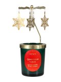 Candela Profumata in Cera Vegetale con Giostra Rotante "Christmas Vibes"