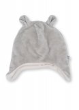 Cappellino Bimbo in Velluto - Grigio Ghiaccio