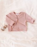 Cardigan a Maglia Bimba - Soft Peach