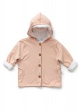 Cardigan Bimba con Cappuccio "Pure" - Rosa