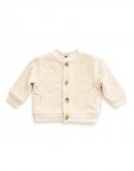 Cardigan Bimbo in Velluto - Avorio