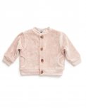 Cardigan Bimbo in Velluto - Rosa