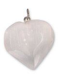 Ciondolo a Cuore in Vera Selenite