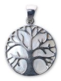 Ciondolo Argento e Madreperla - Albero della Vita