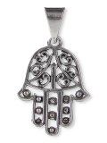 Ciondolo Mano di Fatima Argentato