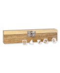 Cofanetto in legno con 5 Geometrie Sacre di Platone