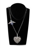 Collana con Bola Chiama Angeli e Ciondolo Pietra Preziosa