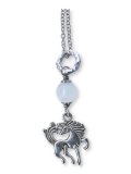 Collana con Ciondolo Unicorno e Selenite