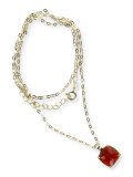 Collana in Argento 925 con Pietra Quadrata