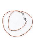 Collana in Pelle con Chiusura a Moschettone