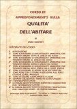 Corso di Approfondimento sulla Qualità dell'Abitare — Libro