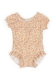 Costume Intero Bimba con Maniche Corte UV50+ - Rosy Garden