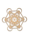 Cubo di Metatron in Legno di Betulla Traforato