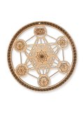 Cubo Metatron in Legno - 7 Simboli dei Chakra