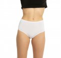 Culotte Vita Alta in Seta Vegetale e Ricino - Bianco
