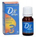 D3 Drops 400 UI - Integratore a base di vitamina D3 in gocce