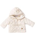Felpa Imbottita Bimbo con Logo - Offwhite