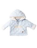 Felpa Imbottita Bimbo con Logo - Water Blue