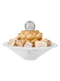 Fontanella in Alabastro con Sfera di Cristallo Rotante - Lotus