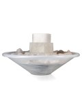 Fontanella in Alabastro con Pietre Grezze - Selenite Grande