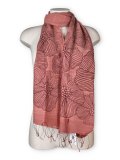 Foulard Cotone e Seta con Stampa Anemone