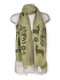 Foulard Cotone e Seta Stampa Foresta
