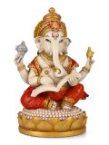 Statua di Ganesha che scrive il Mahabharata