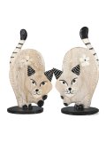Gatti su Piedistallo - Set da 2 Gatti