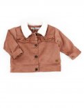 Giacca In-Outdoor Bimbo in Velluto - Rosa Antico
