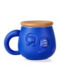 Tazza in Ceramica con Coperchio in Legno - Hidden Cat