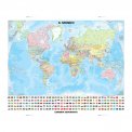 Il Mondo - Planisfero  Politico con Bandiere — Libro