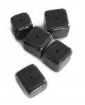 Kit 5 Cubi in Shungite Lucidati per Bigiotteria con Foro