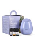 Kit Oli Essenziali in Diffusione - Diffusore Bloom e 3 Oli Essenziali Biologici