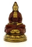 Statuetta di Kuan-yin in Meditazione (Dhyana Mudra)
