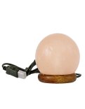 Lampada di Sale Sfera Rosa con presa Usb
