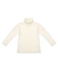 Maglia a Collo Alto in Lana Merino e Seta - Ecru