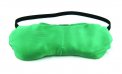 Maschera Relax Occhi con 130 g di Shungite e 200 g di Lino Bio in Pura Seta Shantung Verde
