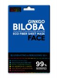 Maschera Viso in Tessuto al Ginkgo Biloba
