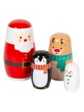 Matrioska di Natale in Legno