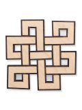 Nodo Mistico Inciso in Legno di Betulla - Srivatsa