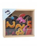Numeri Colorati in Legno con Calamita