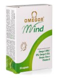 Omegor® Mind - Integratore di Omega-3 e 6, Bacopa, Vitamina C, Zinco e Vitamine del gruppo B