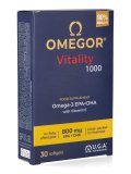Omegor Vitality 1000 - Integratore di Omega 3 EPA/DHA e Vitamina E