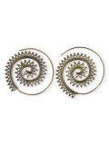 Orecchini in Ottone a Spirale